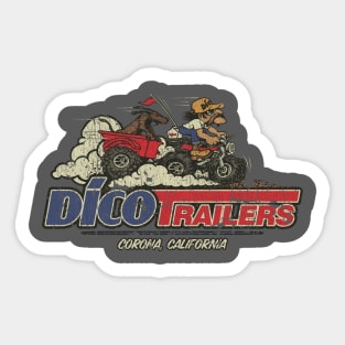 Dico Trailers 1981 Sticker